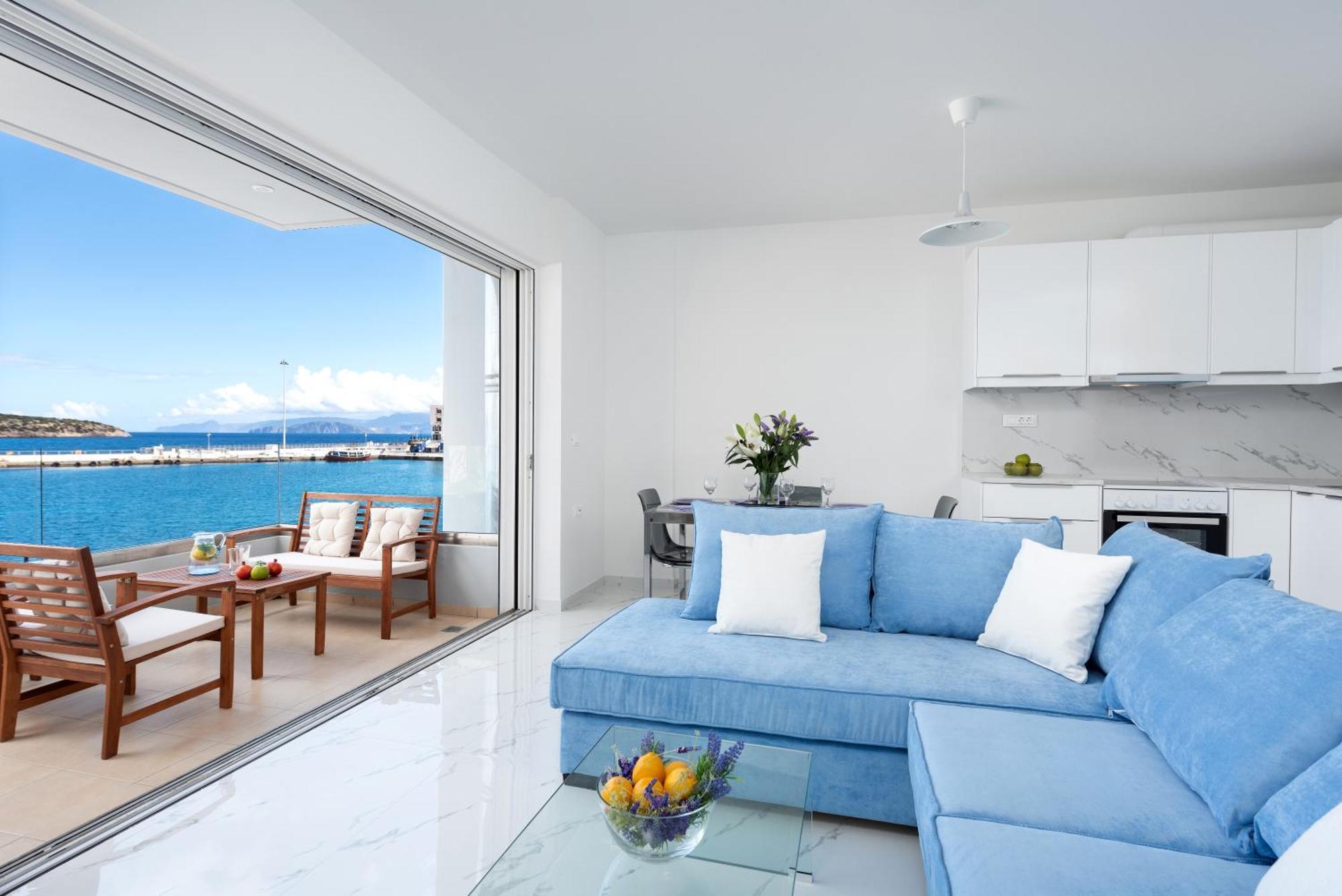 Sea View Bliss 2Br Agios Getaway Apartment อายิโอสนิโกลาโอส ภายนอก รูปภาพ